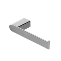 Держатель для туалетной бумаги Cezares Stylus без крышки, цвет хром, настенный, нержавеющая сталь, форма округлая, для туалета/ванной, бумагодержатель