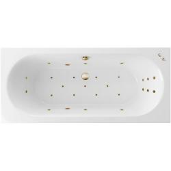 Ванна Excellent Oceana Slim ULTRA, 170х75 см, акриловая, цвет- белый/бронза, (с гидромассажем), с каркасом, прямоугольная, правосторонняя/левосторонняя, правая/левая, универсальная, приставная/встраиваемая