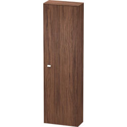 Пенал Duravit Brioso R, 52x24x177 см, подвесной, (правый), с дверцей, с полкой, со стеклянными полками, цвет: сосна серебристая/хром, в ванную комнату