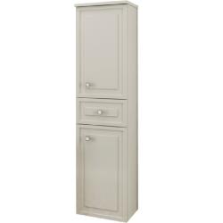 Пенал Comforty Феррара 40, 41х162х34 см, подвесной, цвет: белый, 2 распашные дверцы/1 выдвижной ящик, шкаф/шкафчик подвесной, прямоугольный, левый/правый, левосторонний/правосторонний/универсальный