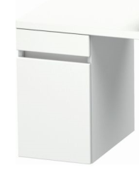 Тумба/шкафчик для консоли/столешницы Duravit DuraStyle под раковину 30х47,8х51,2 см, подвесная, ДСП, цвет: белый матовый, 1 выдвижной ящик, прямоугольная