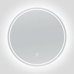 Зеркало Azario Izmira, 60х60 см, с LED/ЛЕД-подсветкой, с диммером, круглое, выключатель сенсорный, для ванны, навесное/подвесное/настенное