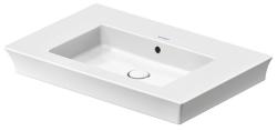 Раковина DURAVIT White Tulip WonderGliss 75х49х15,5 см, подвесная, прямоугольная, санфарфор, цвет белый, без отверстия под смеситель, антигрязевое покрытие, слив/перелив