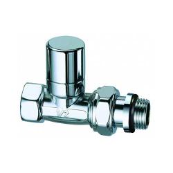 Вентиль FAR Lady запорный прямой 1/2"вн., уплотнение EPDM,  цвет серебро