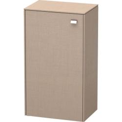 Полупенал Duravit Brioso L, 27х19,6х61 см, подвесной/напольный, (левый), с дверцей/одностворчатый, со стеклянными полками, цвет: лен/хром, в ванную комнату
