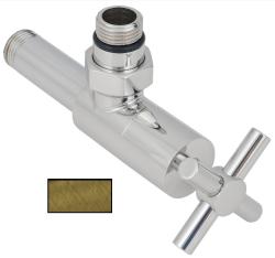 Вентиль Сунержа угловой крест G 1/2" НР х G 1/2", цвет состаренная бронза