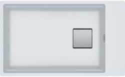 Мойка кухонная Franke KUBUS 2 KNG 110-62, 76х46 см, врезная, искусственный гранит (Fragranite+), прямоугольная, цвет белый, без отверстия под смеситель, без крыла, оборачиваемая
