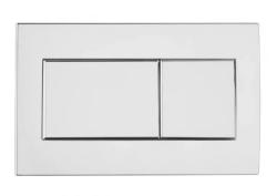 Кнопка смыва Vitra Norm Fit, прямоугольная, белый глянцевый. пластик, клавиша управления для сливного бачка, инсталляции унитаза, двойная, механическая, панель, универсальная, размер 21,8х13,8х1,8 см