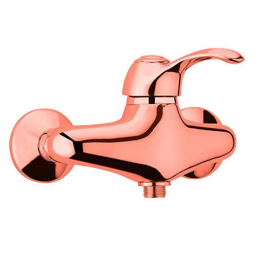 Смеситель для душа Webert Aurora однорычажный, керамический, настенный, без излива/шланга/лейки, латунь, цвет медь