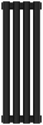 Радиатор отопления Сунержа Эстет-1 500х180 4 секции, цвет матовый чёрный, универсальное подключение, нержавеющая сталь, трубчатый