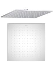 Верхний душ Aquatek AQ2078CR квадратный, 1 режим, размер 300х300х7 мм, нержавеющая сталь, цвет хром, для душа/ванной, на стену/на потолок