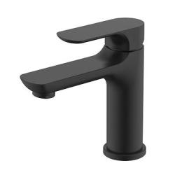 Смеситель для раковины/умывальника Raglo R03.10.06 однорычажный, неповоротный, фиксированный, излив длина 115 мм высота 98 мм латунь, цвет черный