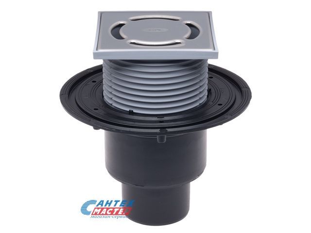 Трап Ду50,75,110 с решеткой "КЛИК-КЛАК", с "сухим" сифоном, с вертикальным выпуском, HL 310NPr-3000