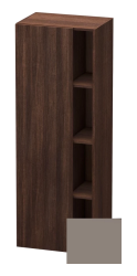 Пенал Duravit DuraStyle, 50x36x140 см, подвесной, (левый), с дверцей, с закрытыми/открытыми полками, цвет: каштан темный/базальт, в ванную комнату