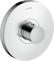 Смеситель для душа Axor ShowerSelect HighFlow, термостатический, скрытого монтажа, 1 потребитель, настенный, без излива/шланга/лейки, круглый, латунный, цвет хром, с термостатом