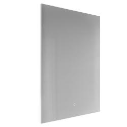 Зеркало Abber See 60х80 см, с LED/ЛЕД-подсветкой, прямоугольное, сенсорный выключатель, диммер, для ванны, навесное/подвесное/настенное