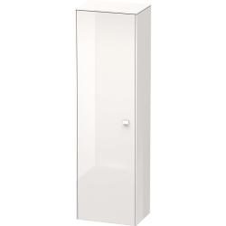 Пенал Duravit Brioso L, 52x36x177 см, подвесной, (левый), с дверцей, с полкой, со стеклянными полками, цвет: белый глянец, в ванную комнату