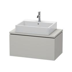Тумба под раковину для консоли/столешницы Duravit L-Cube 82х47,7х40 см, подвесная, ДСП, цвет: бетонно-серый, 1 выдвижной ящик, прямоугольная
