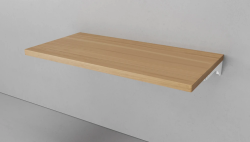 Столешница Velvex Klaufs 1200 без выреза, тумба слева, 1200х610х39 мм, ДСП, прямоугольная, цвет дуб французский (шатане), для накладной раковины/умывальника, без отверстий, на стиральную машину