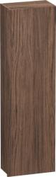 Пенал Duravit DuraStyle, 40x24x140 см, подвесной, (правый), с дверцей, с полкой, со стеклянными полками, цвет: орех темный/белый матовый, в ванную комнату