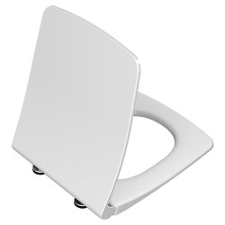 Cидение для унитаза Vitra Metropole, 365х40х440 мм, дюропласт, с микролифтом, цвет- белый, с крышкой, прямоугольное, стульчак, для унитаза