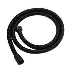 Шланг для душа Splenka 150 см, 1/2"х1/2"вн. ПВХ, цвет черный, защита шланга от перекручивания