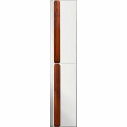 Пенал BelBagno Aurora, 33х30х160 см, подвесной, правый, 2 распашные двери/2 полки внутри, механизм доводчика, цвет белый камень, в ванную комнату, правосторонний