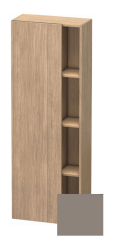 Пенал Duravit DuraStyle, 50x36x140 см, подвесной, (левый), с дверцей, с закрытыми/открытыми полками, цвет: натуральный дуб/базальт, в ванную комнату