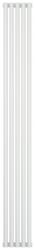Радиатор отопления Сунержа Эстет-11 1800х225 5 секций, цвет белый, универсальное подключение, нержавеющая сталь, трубчатый