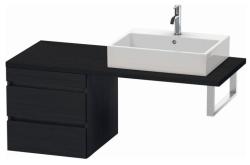 Тумба/шкафчик для консоли/столешницы Duravit DuraStyle под раковину 50х54,8х51,2 см, подвесная, ДСП, цвет: дуб черный, 2 выдвижных ящика, прямоугольная