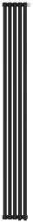 Радиатор отопления Сунержа Эстет-00 EU50 1800х225 5 секций, цвет тёмный титан муар, нижнее подключение, нержавеющая сталь, трубчатый