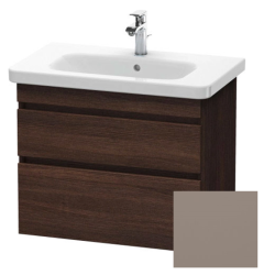 Тумба под раковину для консоли/столешницы Duravit DuraStyle 80х54,8х51,2 см, подвесная, ДСП, цвет: каштан темный/базальт, 2 выдвижных ящика, прямоугольная