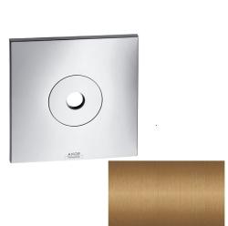 Розетка/панель для верхнего душа Axor Citterio декоративная, настенная/потолочная, 17х17 см, наружнего монтажа, металл, квадратная, цвет: шлифованная бронза, для держателя верхнего душа/потолочного подсоединения