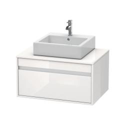 Тумба под раковину для консоли/столешницы Duravit Ketho 80х55х42,6 см, подвесная, ДСП, цвет: белый глянец, 1 выдвижной ящик, прямоугольная