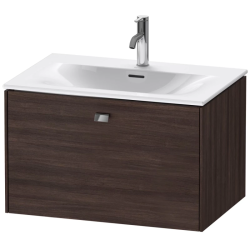 Тумба/шкафчик для консоли/столешницы Duravit Brioso под раковину 82х48х44,2 см, подвесная, ДСП, цвет: каштан темный/хром, 1 выдвижной ящик, прямоугольная