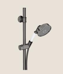 Душевой гарнитур Axor Montreux 1jet, высота 98,2 см, комплект: душевая штанга/ручной душ 100/душевой шланг/ползунок, цвет: полированный черный хром, внешнего монтажа, настенный, для душа/ванной