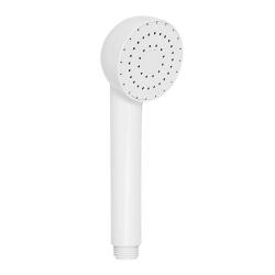 Душевая лейка Olives D190 круглая, 1 режим, белый, ABS пластик, 62х182 мм