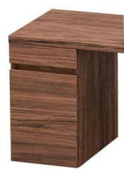 Тумба/шкафчик для консоли/столешницы Duravit DuraStyle под раковину 30х47,8х51,2 см, подвесная, ДСП, цвет: орех темный, 1 выдвижной ящик, прямоугольная