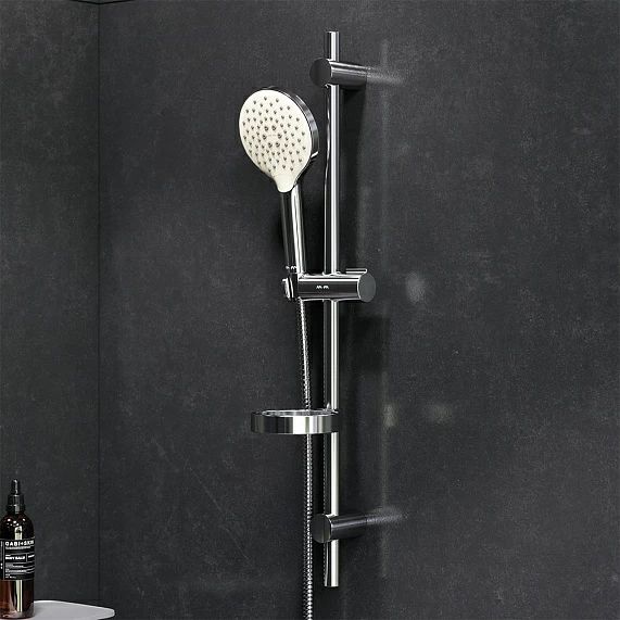 Душевой гарнитур AM.PM Like F0180064 штанга/душевой шланг, лейка 3 режима, цвет хром, нержавеющая сталь/ABS-пластик