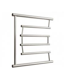 Полотенцесушитель Двин D-Pobeda 60/60, водяной (1"-3/4"-1/2" К0  Полированный), боковое подключение, нержавеющая сталь, настенный, форма Е-образная, цвет хром