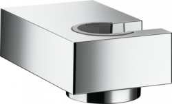 Держатель для душевой лейки Hansgrohe Porter E, настенный, латунный, прямоугольный, для душа/ванной/душевой кабины, цвет хром, на стенку