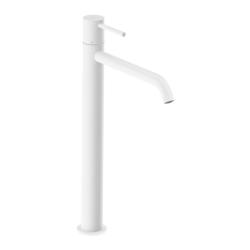 Смеситель для раковины/умывальника Ravak Espirit, однорычажный, неповоротный, керамический, высокий, длина излива 200 мм, латунь, цвет белый вельвет, без донного клапана