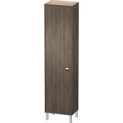 Пенал Duravit Brioso L, 27х19,6х133,1 см, подвесной/напольный, (левый), с дверцей/одностворчатый, с полками, со стеклянными полками, цвет: сосна терра/хром, в ванную комнату