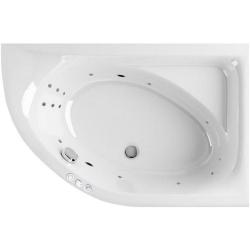 Ванна Excellent Aquarella SMART, 170х110 см, акриловая, цвет- белый/хром, (с гидромассажем), с каркасом, асимметричная, правосторонняя, правая, приставная/встраиваемая