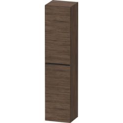 Пенал Duravit D-Neo, 40x36x176 см, подвесной, (левый), с распашной дверцей/одностворчатый, с 5 стеклянными полками, цвет: орех темный, в ванную комнату