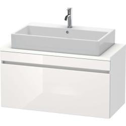 Тумба под раковину для консоли/столешницы Duravit DuraStyle 90х54,8х51,2 см, подвесная, ДСП, цвет: белый глянец/белый матовый, 1 выдвижной ящик, прямоугольная