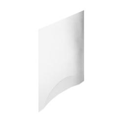 Панель торцевая РАДОМИР к ванне Орегона короткая, 63х58 см, акриловая, белая, (экран для ванны) прямоугольная, боковая панель, правая