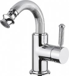 Смеситель для биде Cezares Olimp, однорычажный, низкий, длина излива 130 мм, неповоротный, керамический, латунь, цвет хром, с донным клапаном