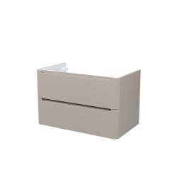 Тумба под раковину IDDIS Edifice 464х802х500 мм подвесная, цвет капучино, 2 выдвижных ящика, МДФ, прямоугольная, в ванную комнату EDI80C0i95