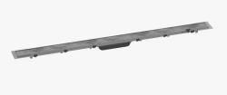 Решетка Hansgrohe RainDrain Rock 100, для душевого трапа 110х5,8 см, цвет нержавеющая сталь, для душа в пол, нержавеющая сталь, прямоугольная, для облицовки плиткой